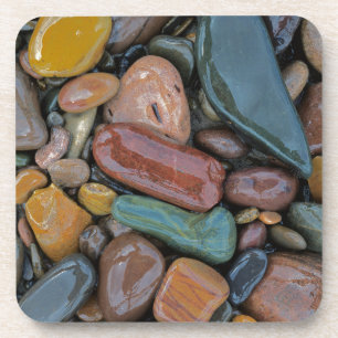Dessous-de-verre États-Unis, Montana, rivière Clark Fork, Pierres
