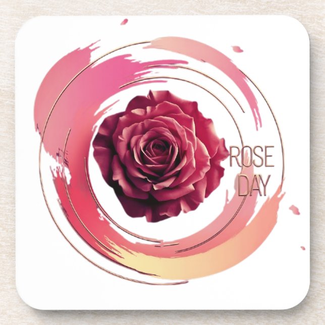 Dessous-de-verre Eternal Bloom – A Rose Day Elegance (Devant)