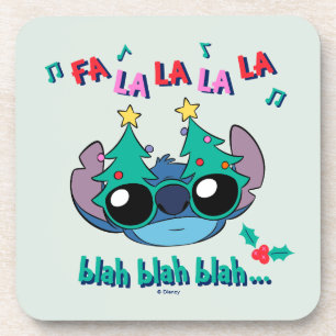 Dessous-de-verre Étiquette de Noël   Fa La La La La