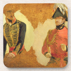 Dessous-de-verre Études d'uniforme royal d'artillerie de cheval, e