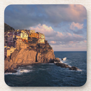 Dessous-de-verre Europe, Italie, Manarola. La falaise nichée
