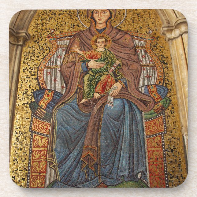 Dessous-de-verre Europe, Italie, Sicile, Taormine. Madonna et son e (Devant)