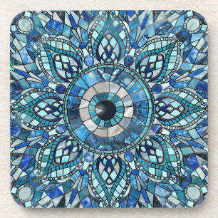Dessous-de-verre Evil Oeil Amulet Mosaic Mandala Art