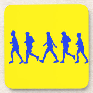 Dessous-de-verre Exécution De L'Exercice De Jogging