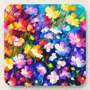 Dessous-de-verre Explosion de couleur florale