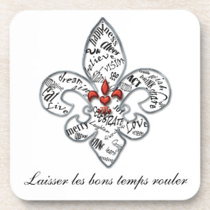 Dessous-de-verre Expressions personnalisées de Fleur de Lis