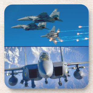 DESSOUS-DE-VERRE F-15E GRÈVE EAGLE