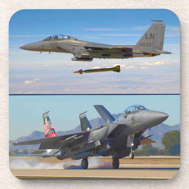 DESSOUS-DE-VERRE F-15E GRÈVE EAGLE (Devant)