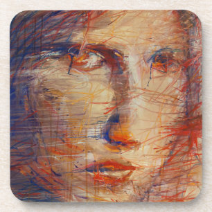 Dessous-de-verre Face Abstraite