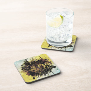 Dessous-de-verre face de lion