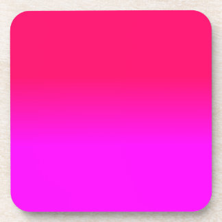 Dessous-de-verre Fade couleur rose chaud et rose néon ombre