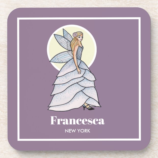 Dessous-de-verre Fairy Princess Petals Robe Mode Illustration (Devant)