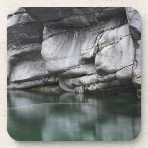 Dessous-de-verre Falaise arrondie de roche par la rivière de