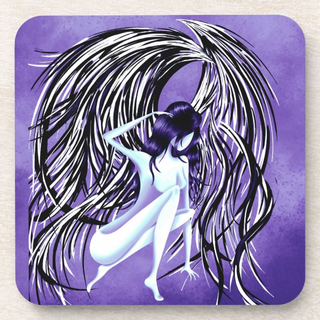 Dessous-de-verre Fallen Angel Plastic Coaster (Devant)