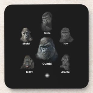 Dessous-de-verre Famille Gorilla