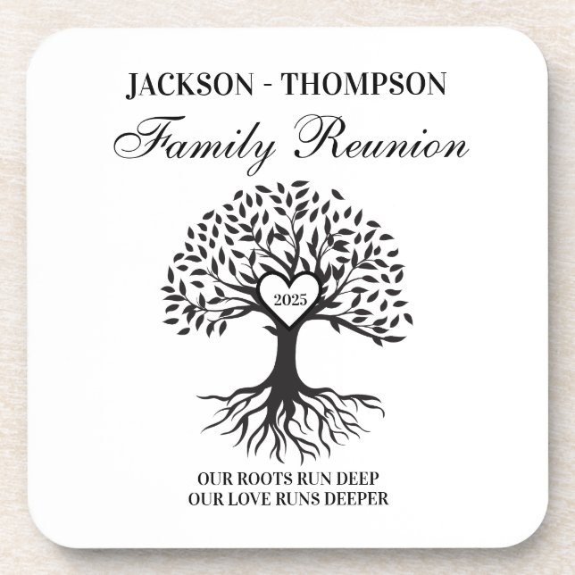 Dessous-de-verre Family reunion tree (Devant)