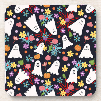 Dessous-de-verre Fantômes et fleurs