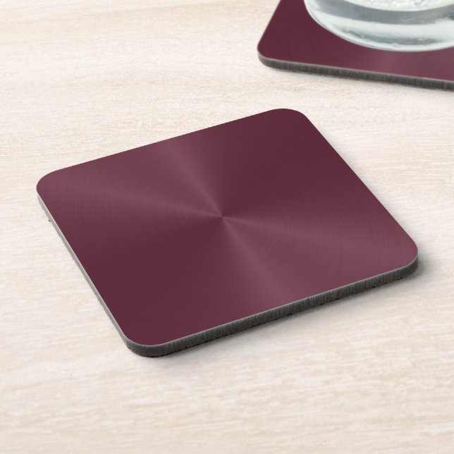 Dessous-de-verre Faux Burgundy Métallo Look (Côté gauche)