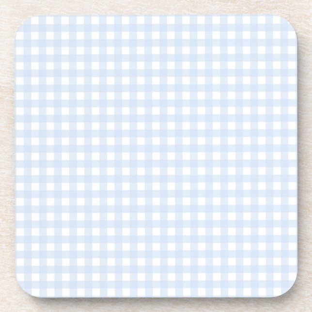 Dessous-de-verre Faye et Lauren Baby En vichy bleu (Devant)