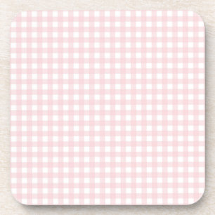 Dessous-de-verre Faye et Lauren Pastel Pink En vichy