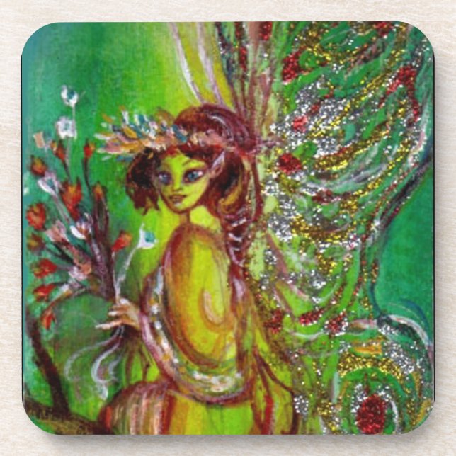 DESSOUS-DE-VERRE FÉE VERTE (Devant)
