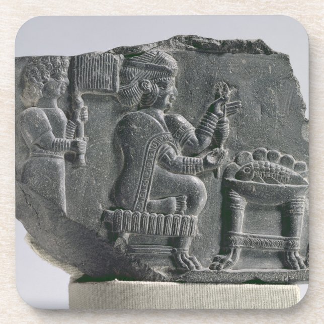 Dessous-de-verre Femme d'Elamite tournant, Néo--Elamite période, (Devant)