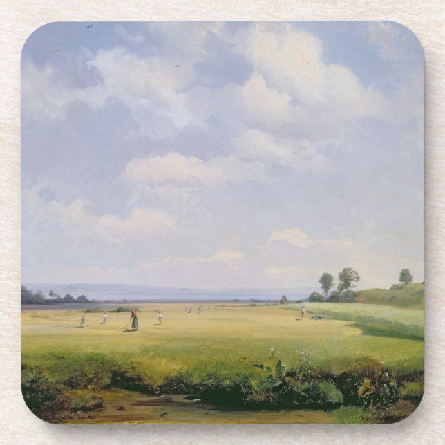 Dessous-de-verre Fenaison, 1838 (huile sur la toile) (Devant)