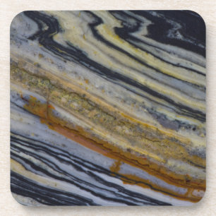 Dessous-de-verre Fermer une dalle de jasper striée