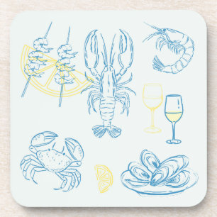 Dessous-de-verre Festin de fruits de mer