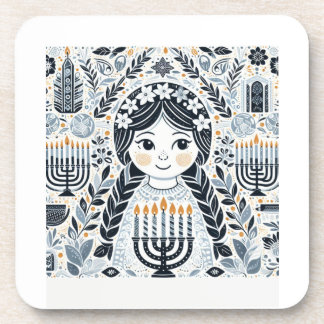 Dessous-de-verre Festival of Lights: Hanukkah Sameach Stickers