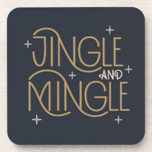 Dessous-de-verre Festive Jingle et Mingle Holiday Design