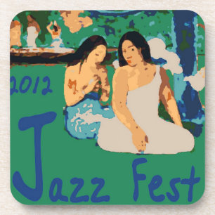 Dessous-de-verre Fête de jazz : Femme sous l'arbre Fumer