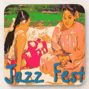 Dessous-de-verre Fête de Jazz Femmes à Blanche