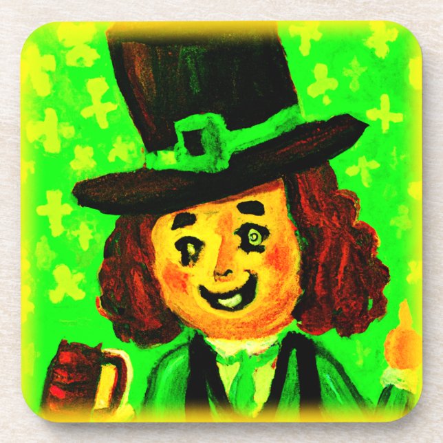 Dessous-de-verre Fête de la Saint Patrick. Commandez dès maintenant (Devant)