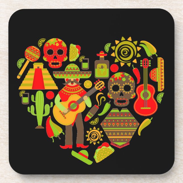 Dessous-de-verre Fête mexicaine des morts Mexique (Devant)