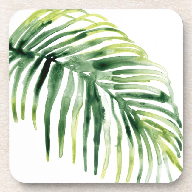 Dessous-de-verre Feuille de bijou tropicale (Devant)