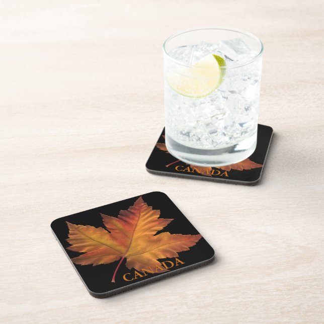 Dessous de verre Feuille d'érable de Dessous de ve (Côté Droit)
