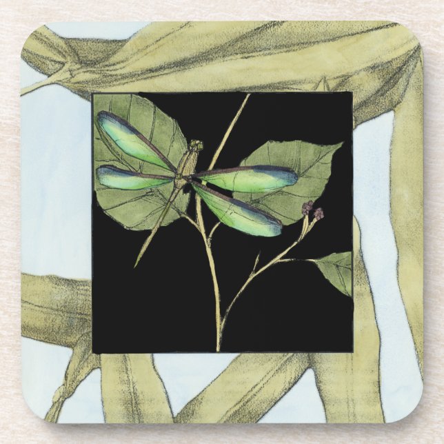 Dessous-de-verre Feuilles à l'instigation de la libellule par Jenni (Devant)