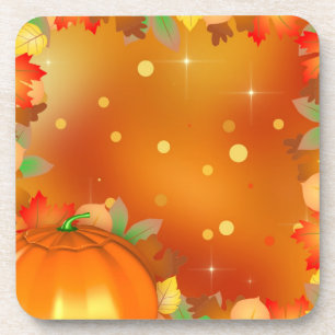 Dessous-de-verre Feuilles d'automne colorées bon thanksgiving