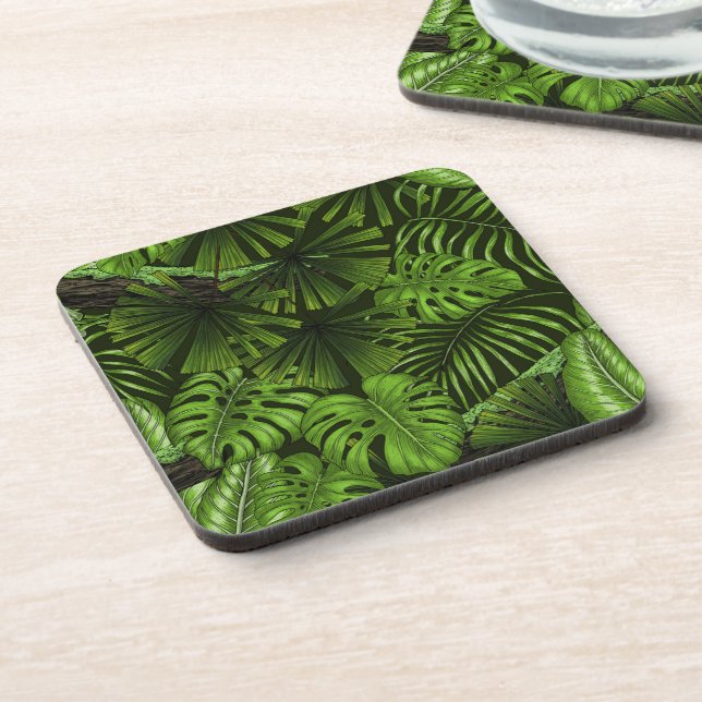 Dessous-de-verre Feuilles de la jungle (Côté gauche)