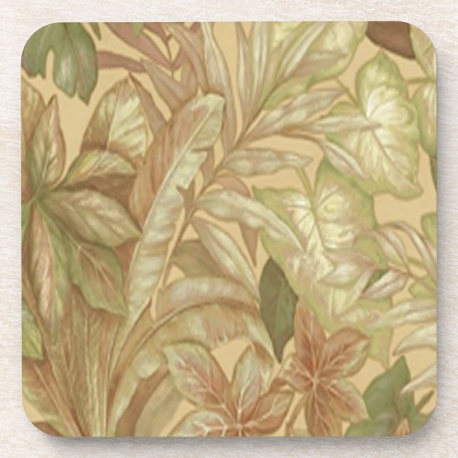 Dessous de verre Feuilles d'or (Devant)