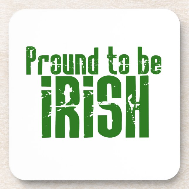 Dessous-de-verre Fier d'être irlandais (Devant)