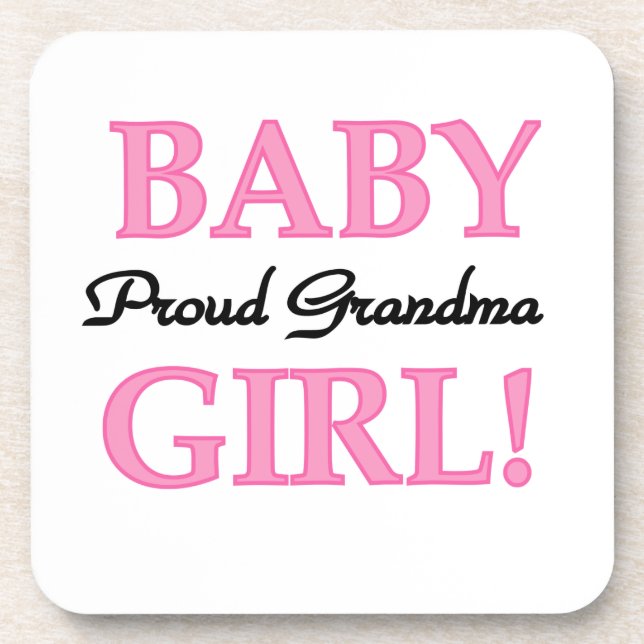 Dessous-de-verre Fière grand-mère Baby Girl Cadfts (Devant)