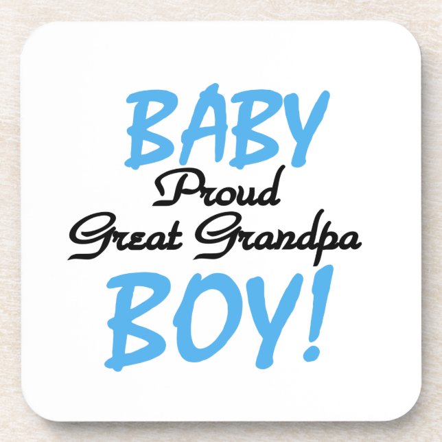 Dessous-de-verre Fière Grand Papy Bébé Cadeaux Garçon (Devant)