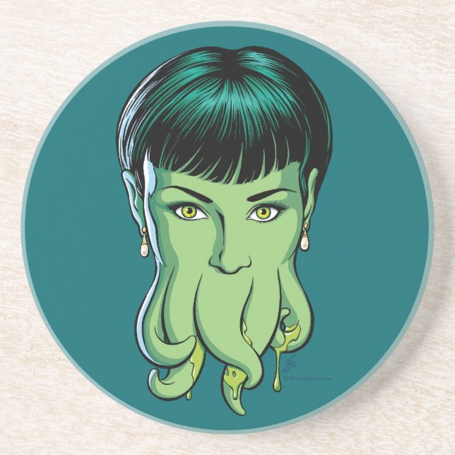 Dessous de verre fille de Cthulhu (Devant)
