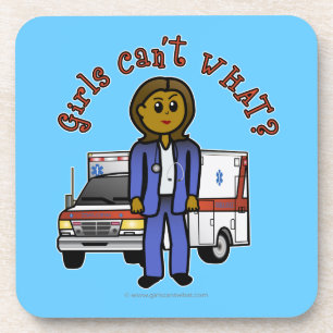 Dessous-de-verre Fille Paramedic foncé