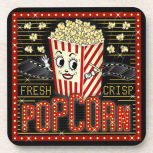 Dessous-de-verre Film Theatre Marquee Home Cinéma Popcorn Personnal