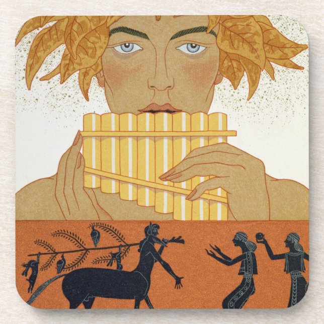 Dessous-de-verre Filtrez le joueur de pipeau, illustration de "Les (Devant)