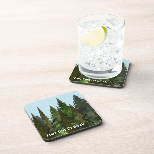 Dessous-de-verre Firs fractaux (Côté Droit)