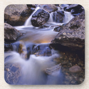 Dessous-de-verre Fish Creek Falls près de Steamboat Springs Colorad